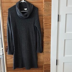 Women's Gray Cowl Neck Sweater